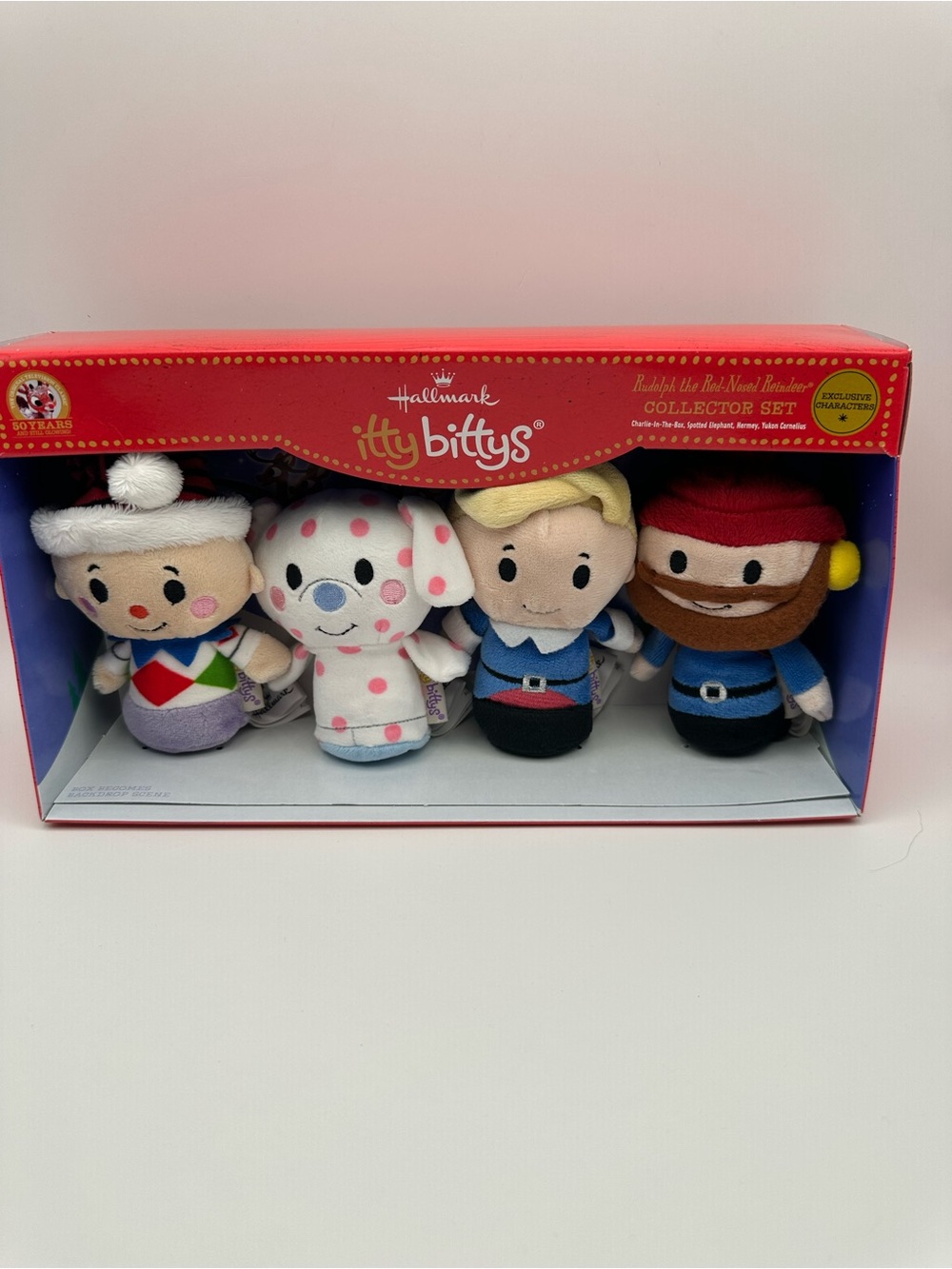 Hallmark Itty Bittys Plush Set - Red, White, Blue, Pink, Brown